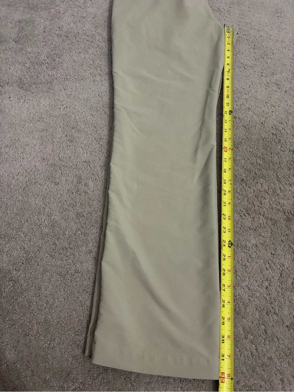 Under Armour Match Play Golf Pants Men Beige Straight Leg Nylon Blend Stretch